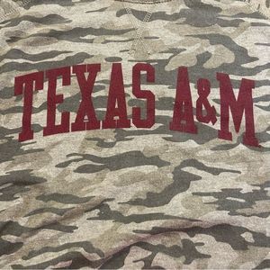 Texas A&M Short Sleeve Sweatshirt Size L